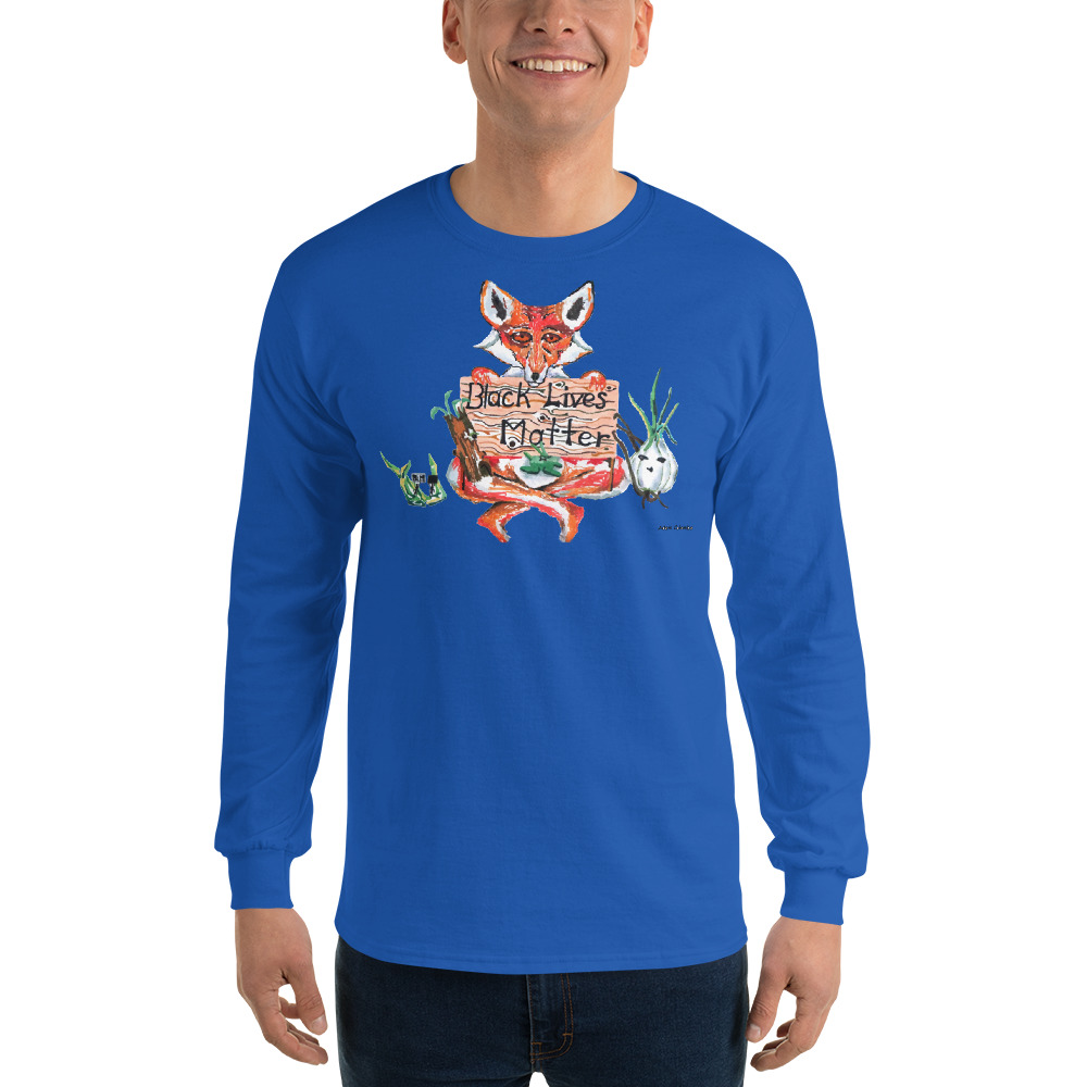 "A Friendly Reminder" Men's Long Sleeve Shirt - Image 3