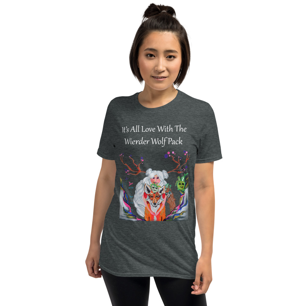 "The Wolfpack Plus One" colored Short-Sleeve Unisex T-Shirt