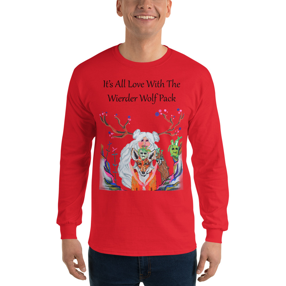 "The Wolfpack Plus One" Men's Long Sleeve Shirt - Image 3