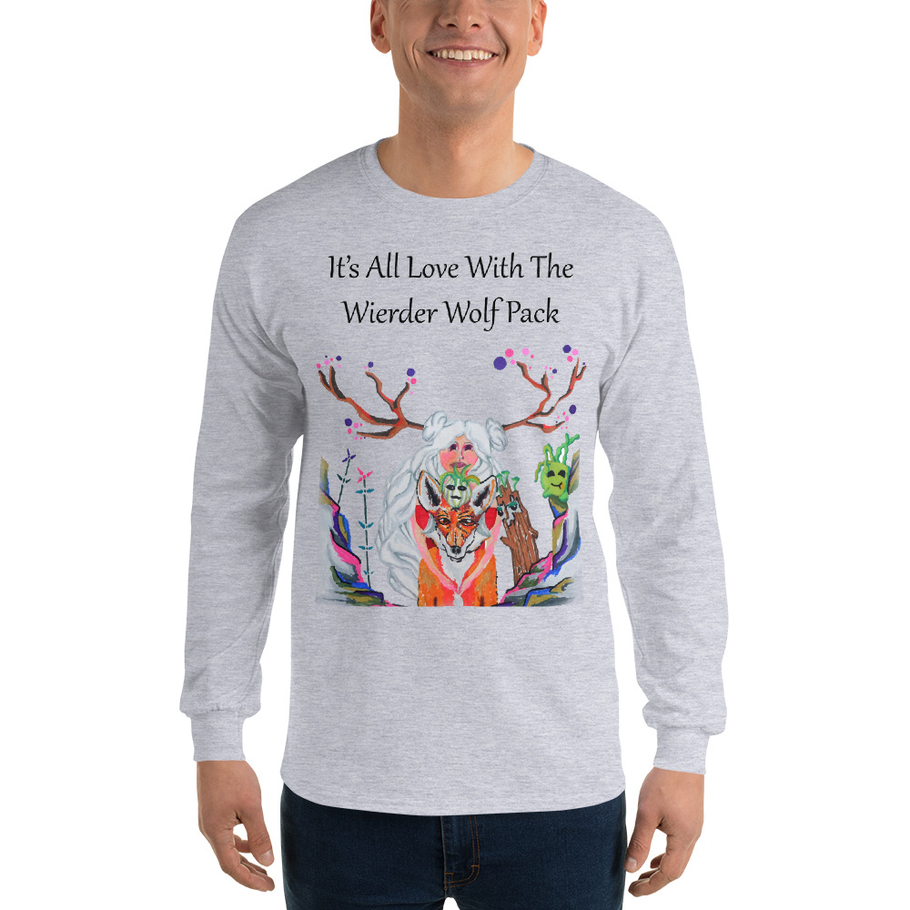 "The Wolfpack Plus One" Men's Long Sleeve Shirt - Image 6
