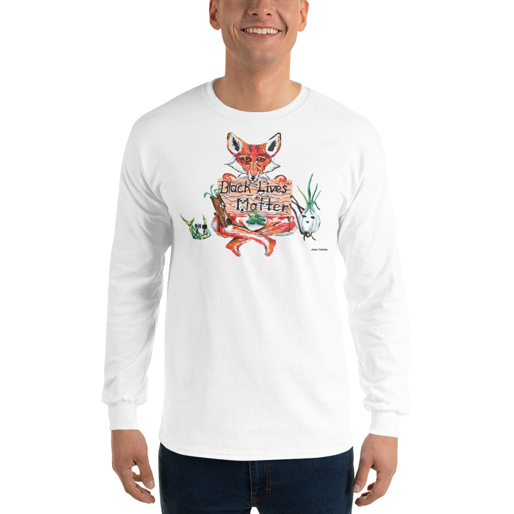 "A Friendly Reminder" Men's Long Sleeve Shirt - Image 11