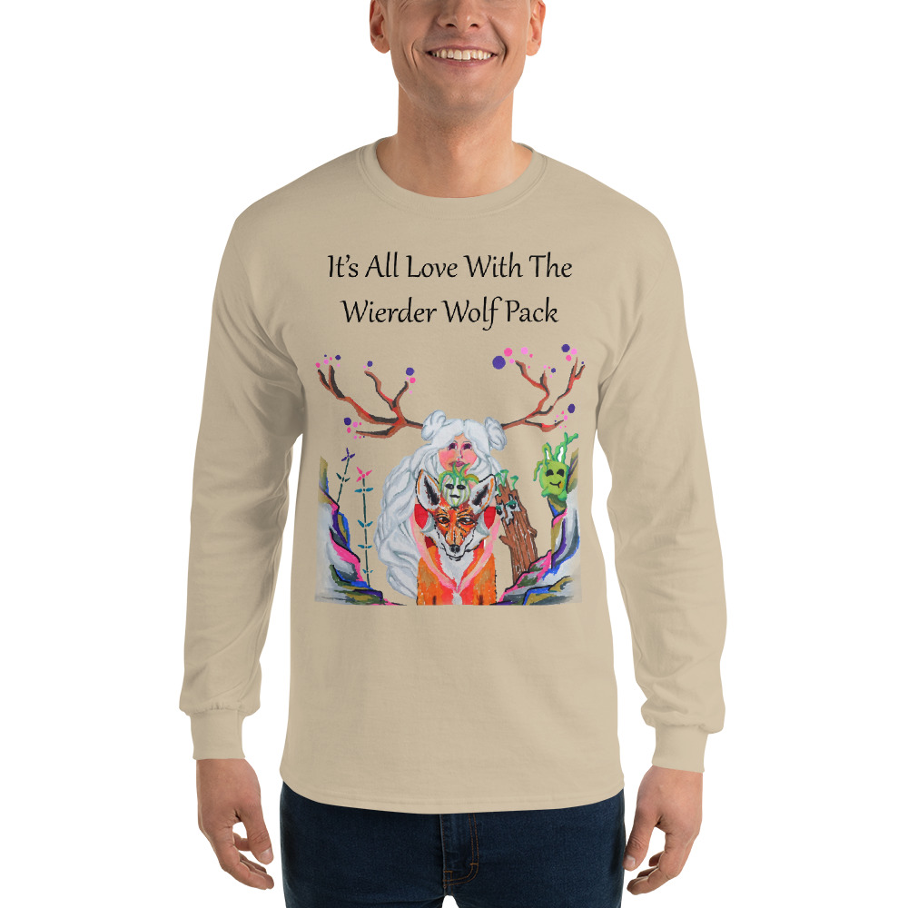 "The Wolfpack Plus One" Men's Long Sleeve Shirt - Image 9