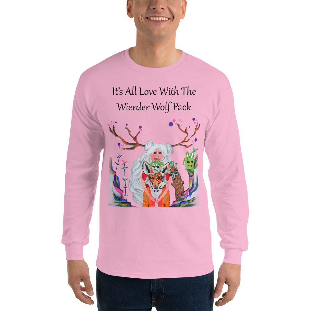 "The Wolfpack Plus One" Men's Long Sleeve Shirt - Image 10