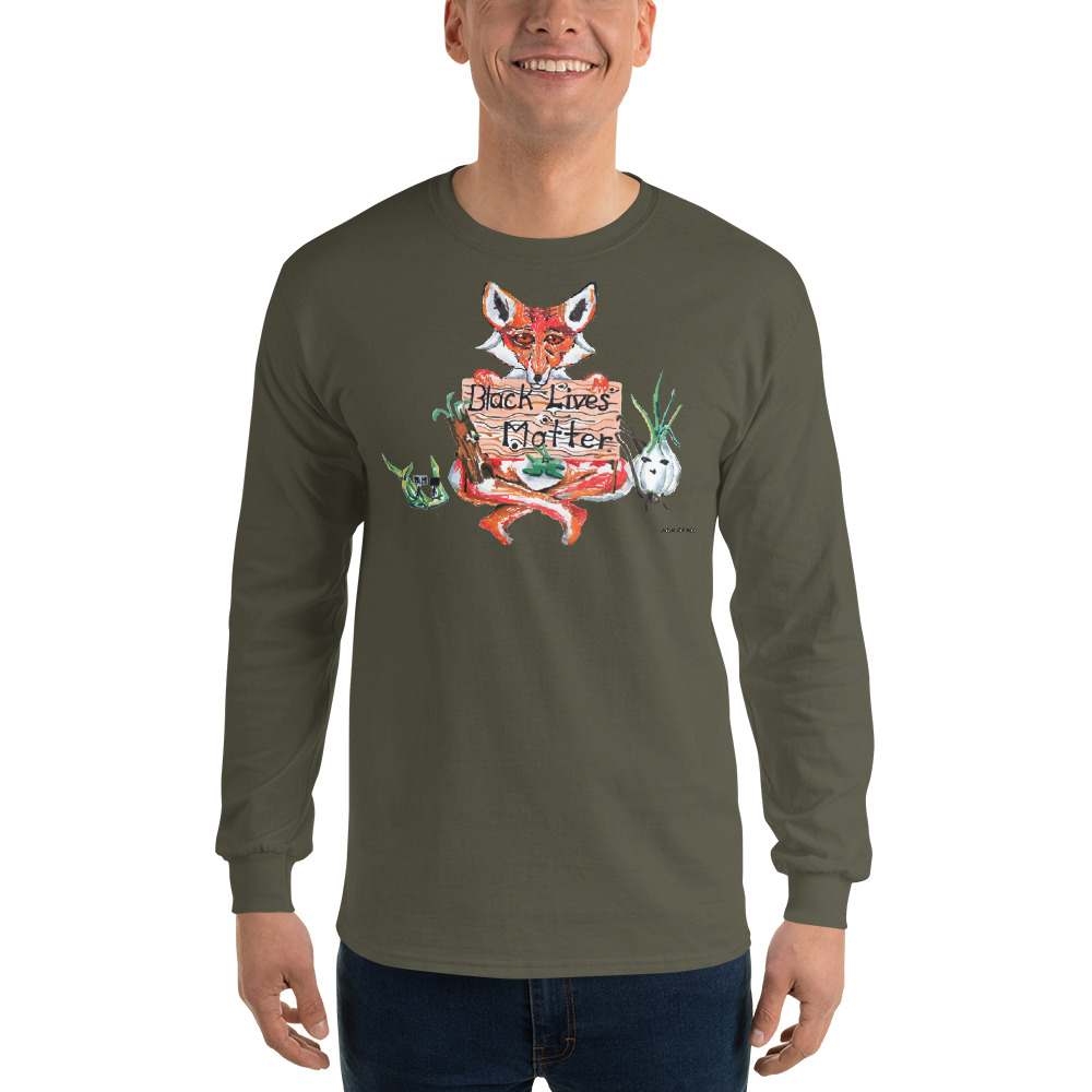 "A Friendly Reminder" Men's Long Sleeve Shirt - Image 4