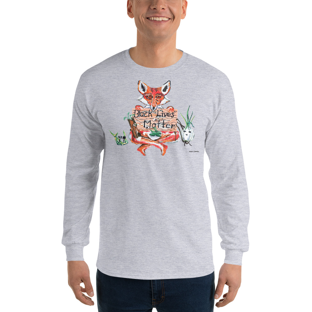"A Friendly Reminder" Men's Long Sleeve Shirt - Image 6