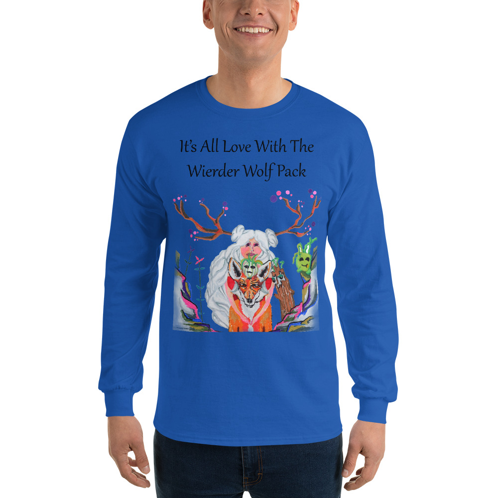 "The Wolfpack Plus One" Men's Long Sleeve Shirt - Image 4