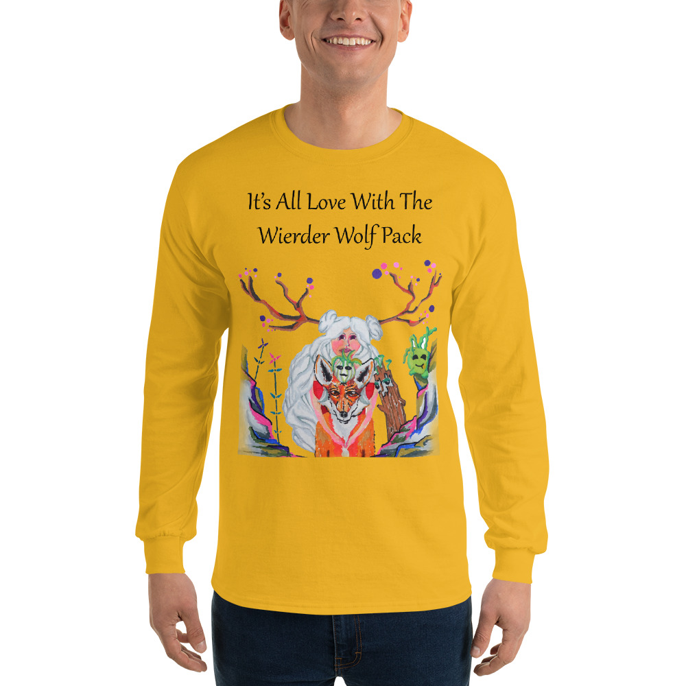 "The Wolfpack Plus One" Men's Long Sleeve Shirt - Image 8