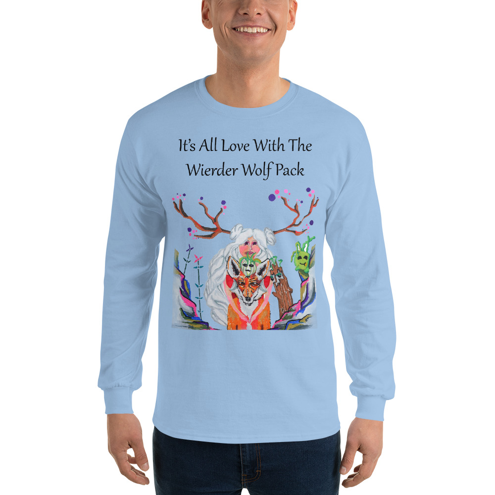 "The Wolfpack Plus One" Men's Long Sleeve Shirt - Image 7