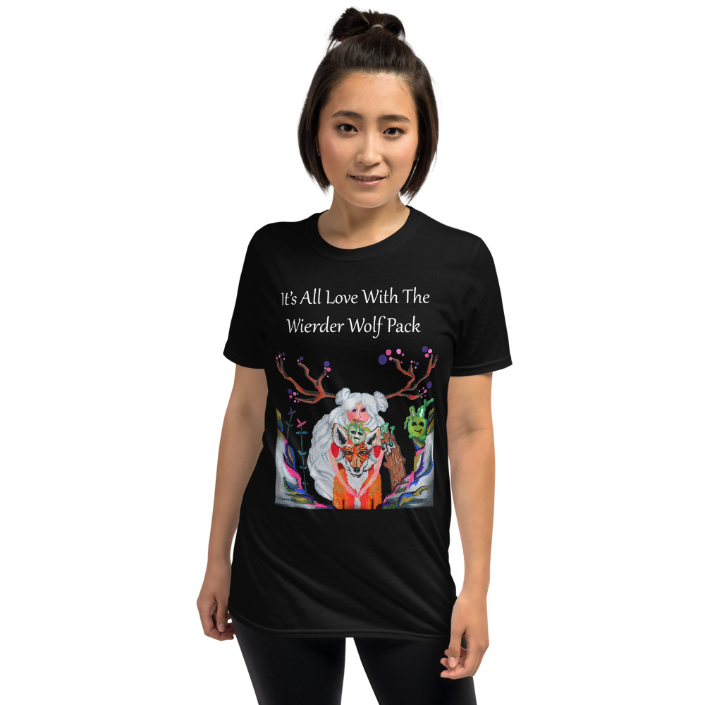 "The Wolfpack Plus One" colored Short-Sleeve Unisex T-Shirt - Image 2