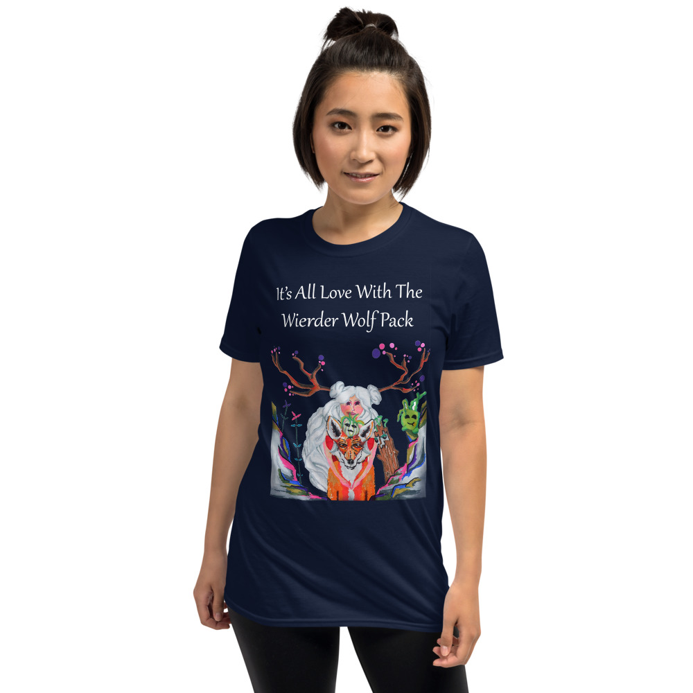"The Wolfpack Plus One" colored Short-Sleeve Unisex T-Shirt - Image 5