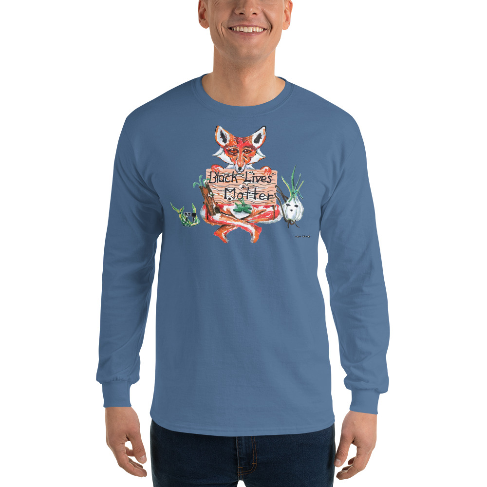 "A Friendly Reminder" Men's Long Sleeve Shirt - Image 5