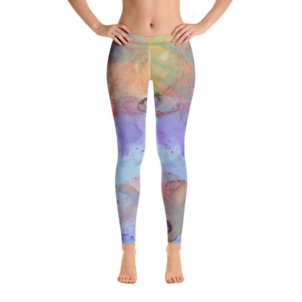 Aqua Velvet Leggings - Image 2