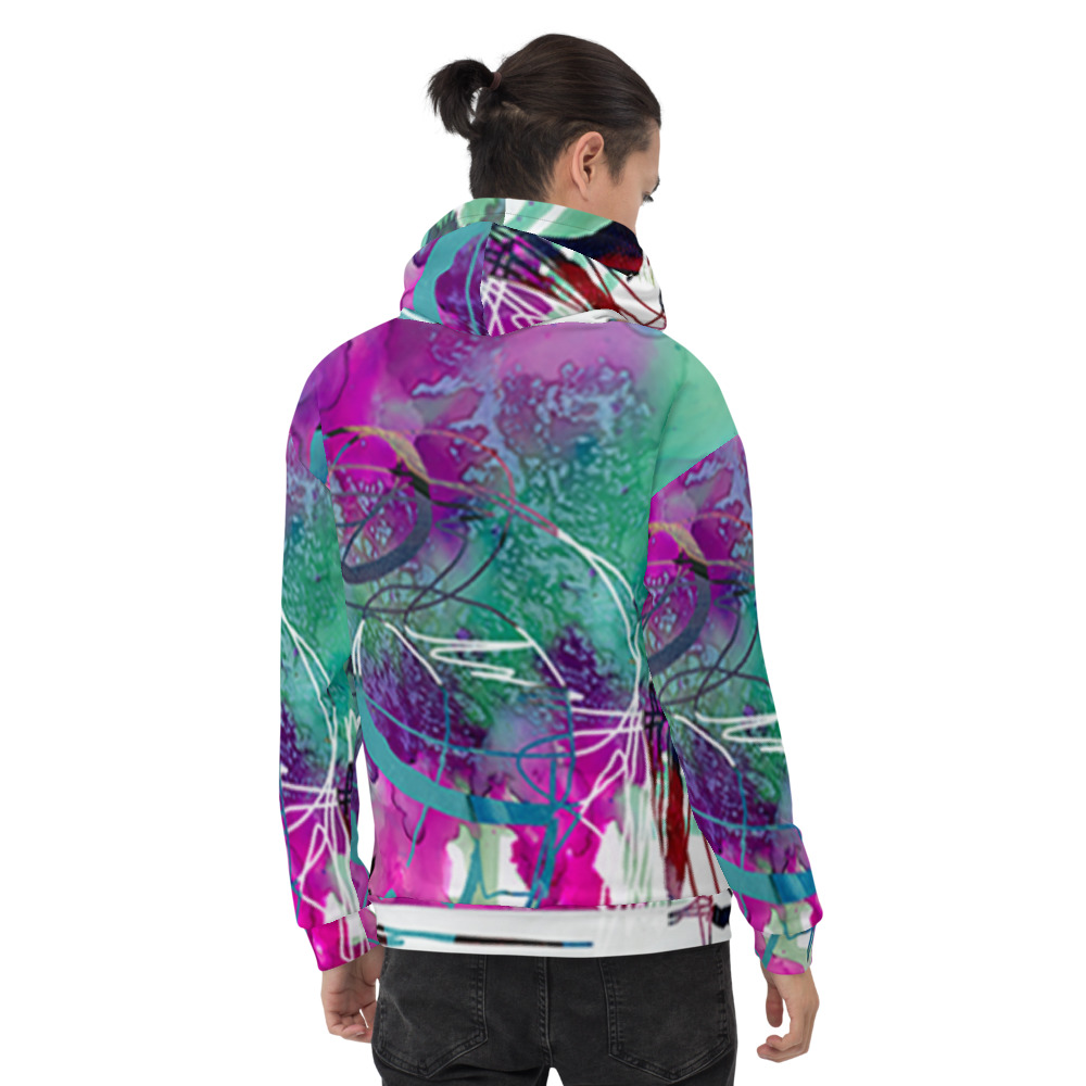 hoodie-Eroded Perspective, Unisex - Image 2