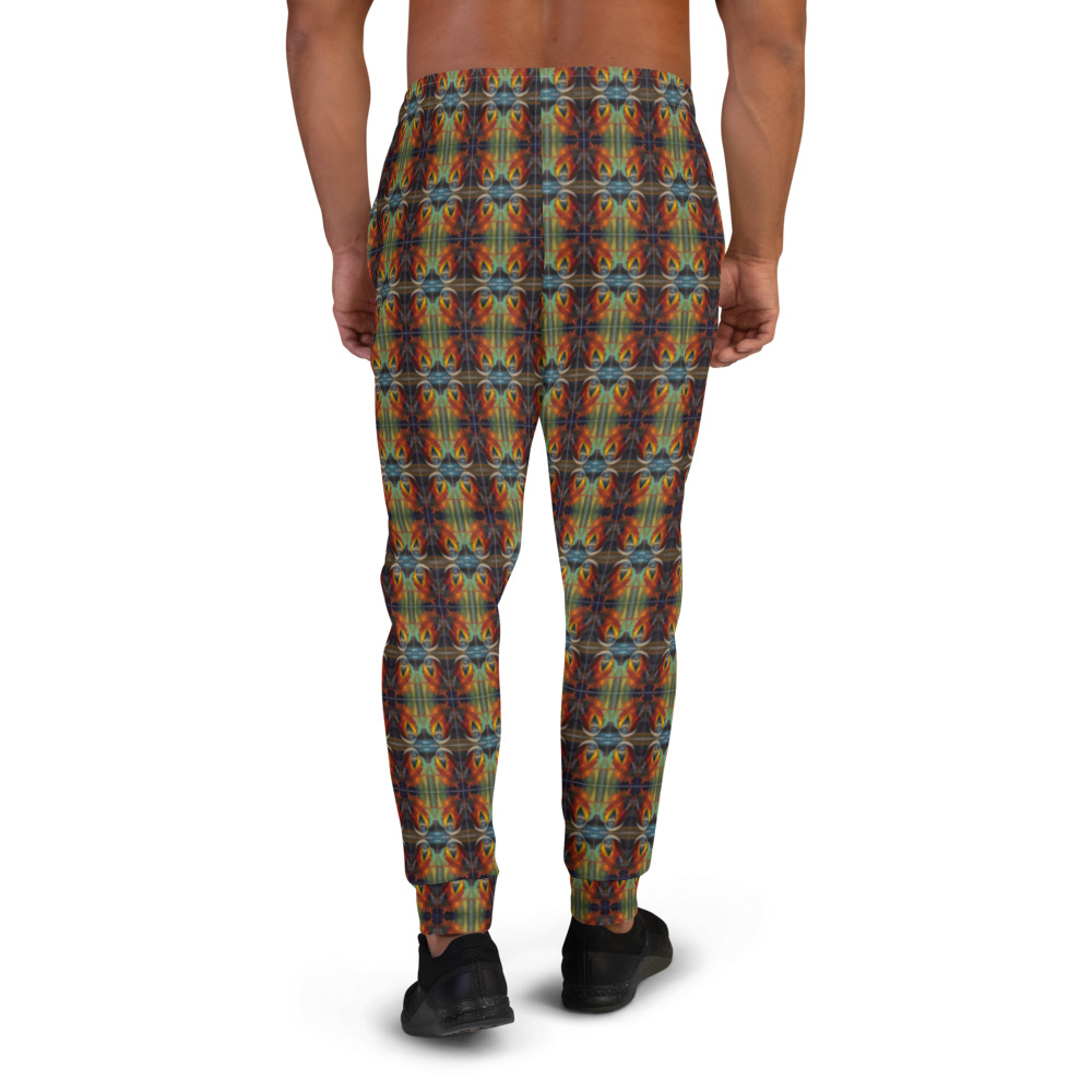 joggers-Blue Frost Sun, all over print - Image 4