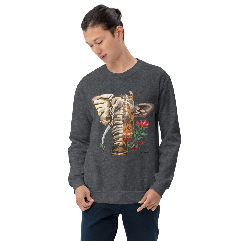 Eleraffe Unisex Crewneck Sweatshirt - Image 4