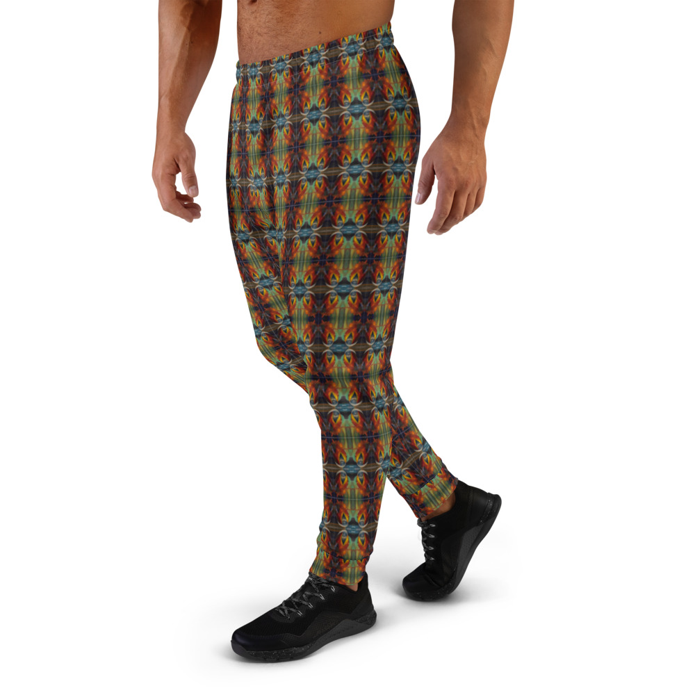joggers-Blue Frost Sun, all over print - Image 3