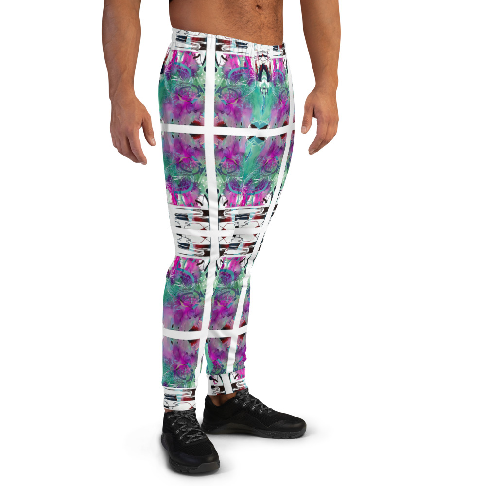 joggers-Striped Erosion, all over print - Image 2