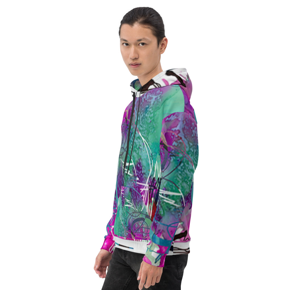 hoodie-Eroded Perspective, Unisex - Image 4
