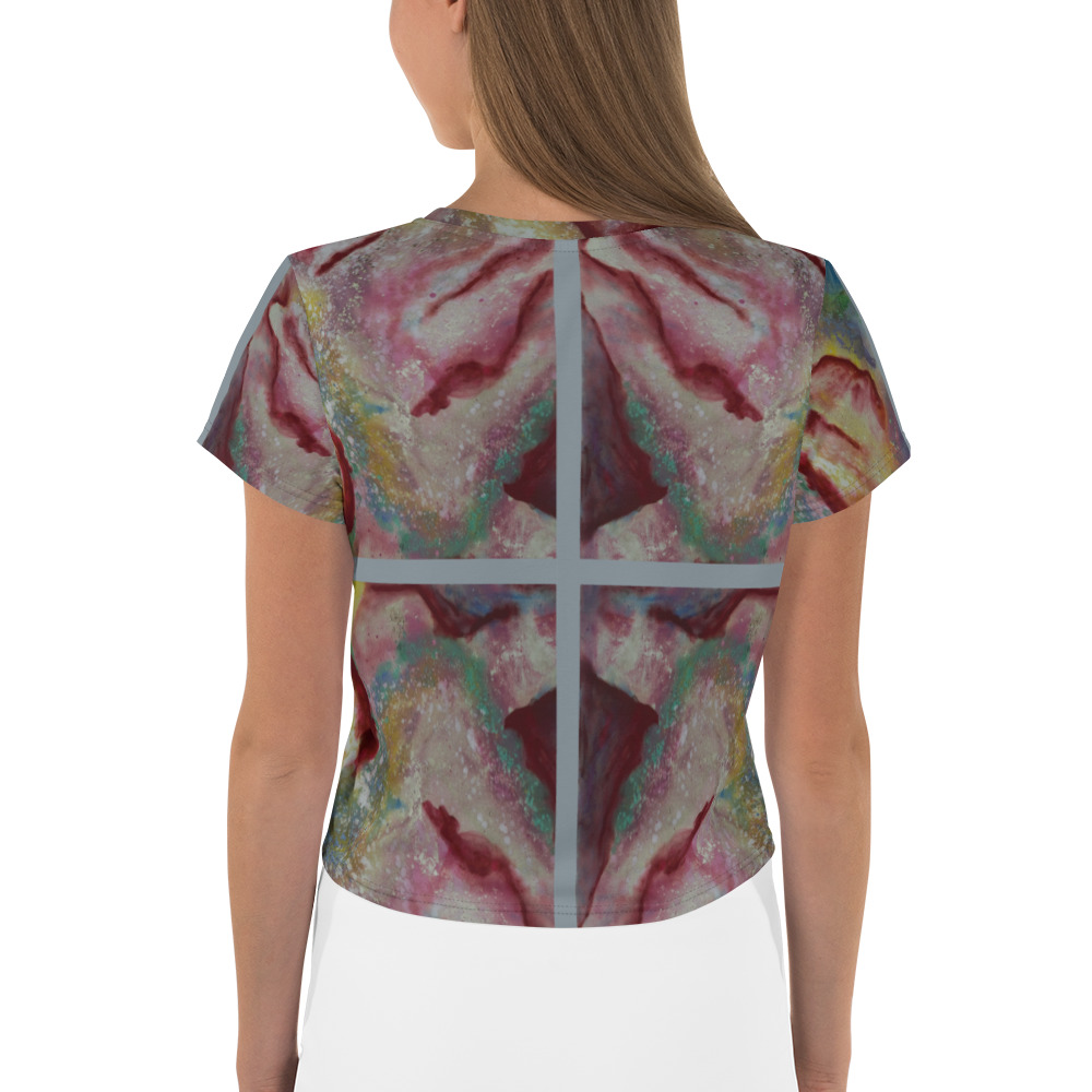 crop-top-cosmic crosshairs" All-Over Print - Image 2