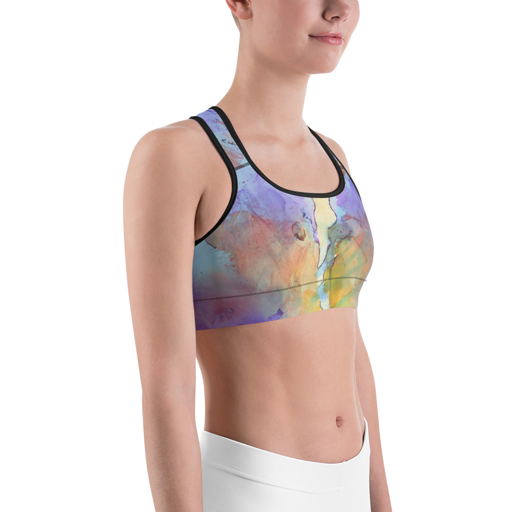 "aqua velvet" Sports bra - Image 4
