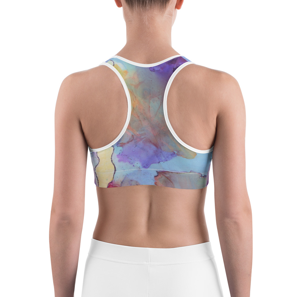 "aqua velvet" Sports bra - Image 8