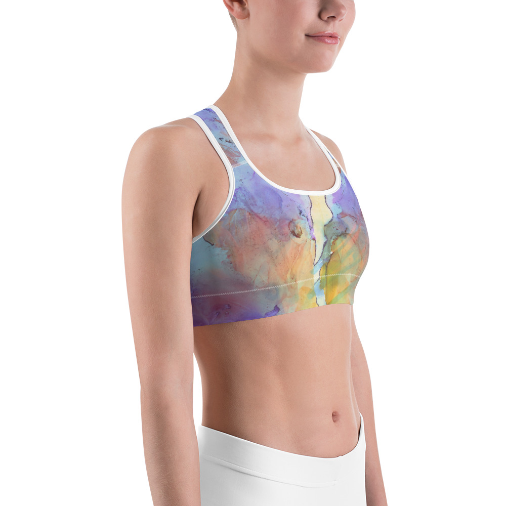 "aqua velvet" Sports bra - Image 7