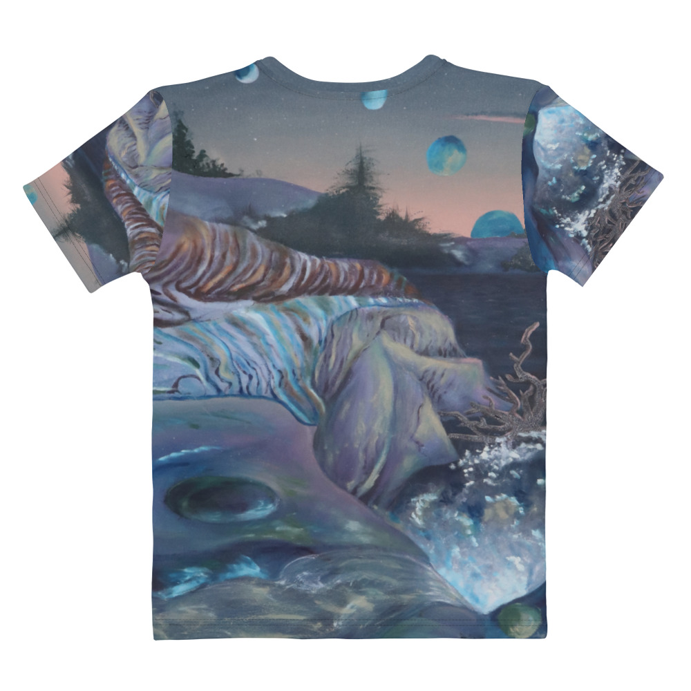 t-shirt-planets and pearls" unisex, all over print - Image 2