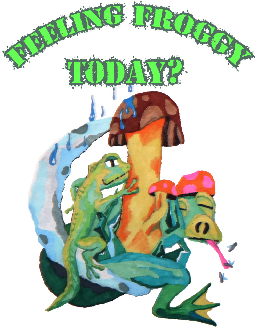 feeling froggy print