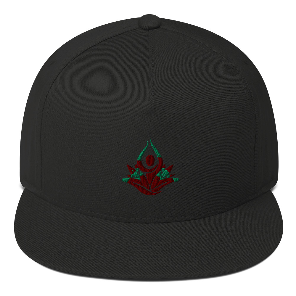 "breath of a lotus" Flat Bill Cap - Image 2