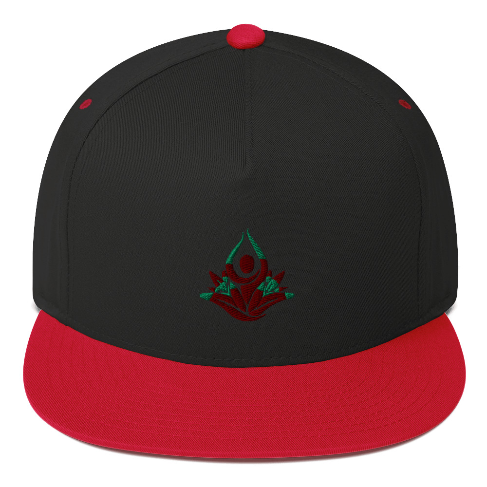 "breath of a lotus" Flat Bill Cap