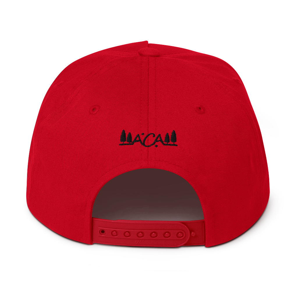 "breath of a lotus" style #2 Flat Bill Cap - Image 4