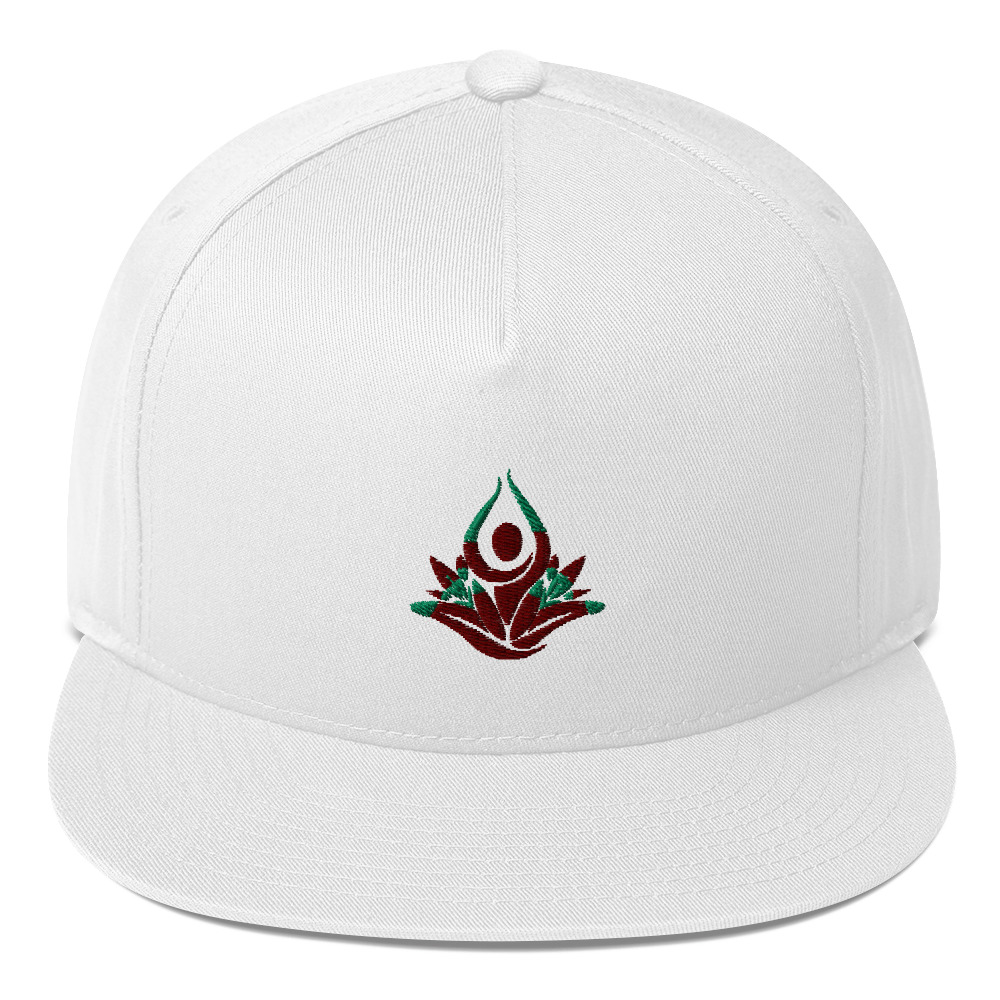 "breath of a lotus" Flat Bill Cap - Image 13
