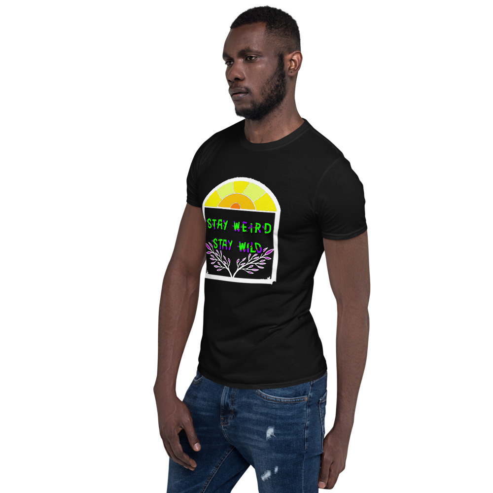 "stay weird" style #3 Short-Sleeve Unisex T-Shirt - Image 4