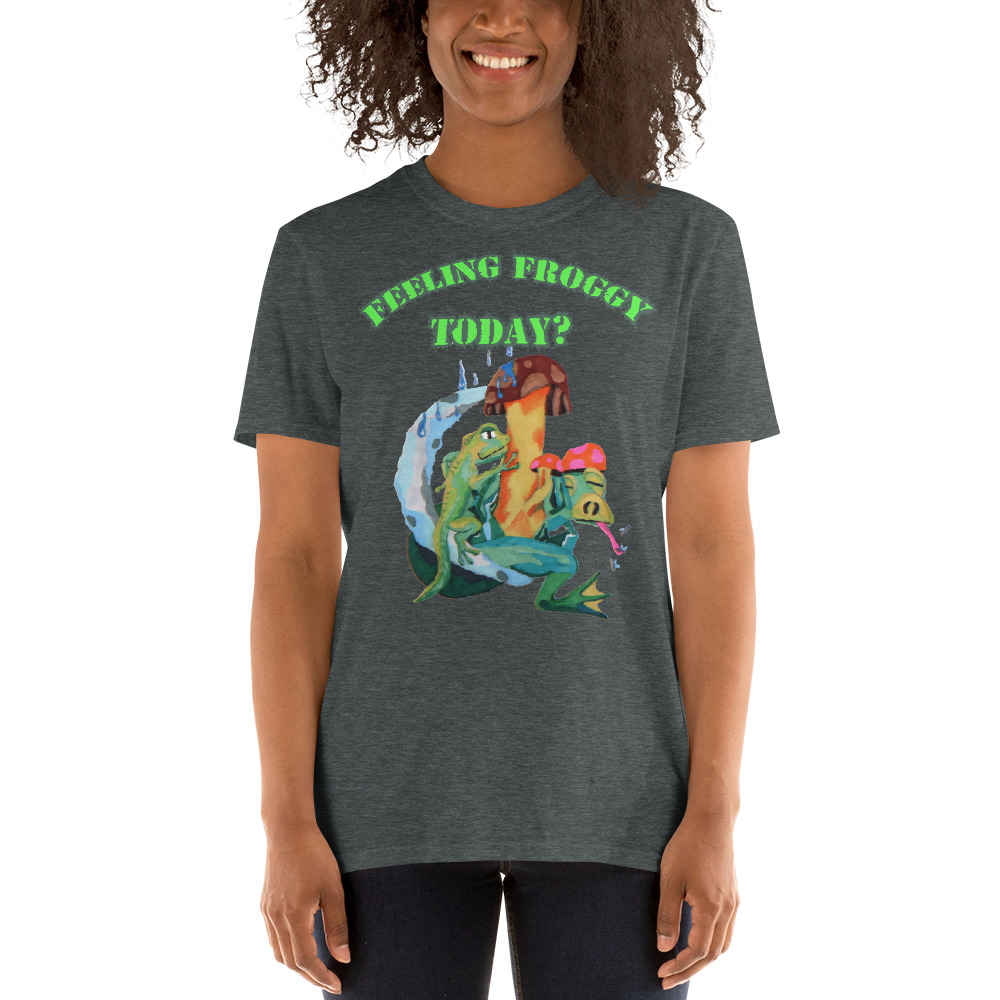 "feeling froggy" Short-Sleeve Unisex T-Shirt - Image 3
