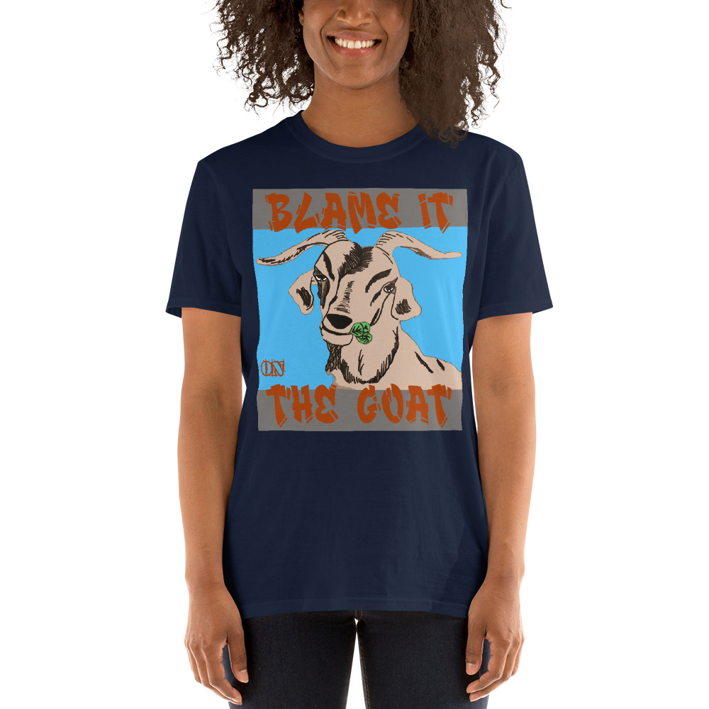 "blame it on the goat" Short-Sleeve Unisex T-Shirt - Image 2