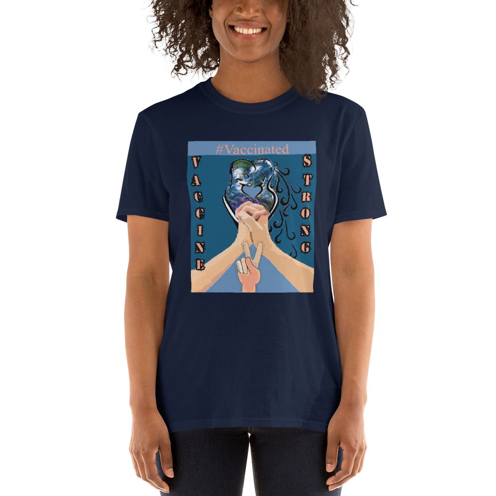 "vaccine strong" Short-Sleeve Unisex T-Shirt - Image 3