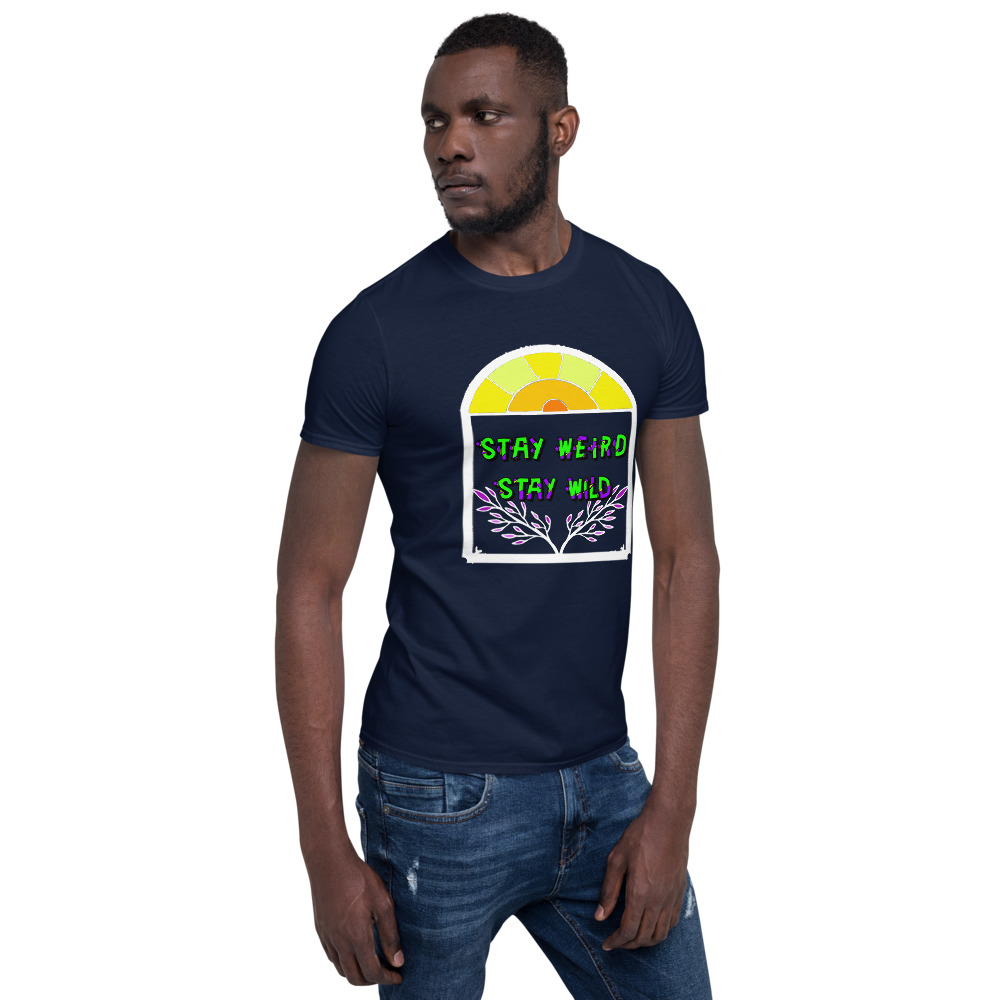 "stay weird" style #3 Short-Sleeve Unisex T-Shirt - Image 5