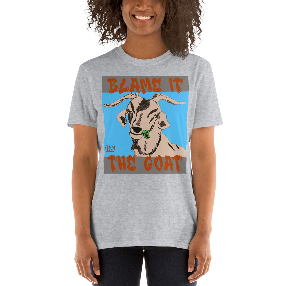 "blame it on the goat" Short-Sleeve Unisex T-Shirt - Image 4