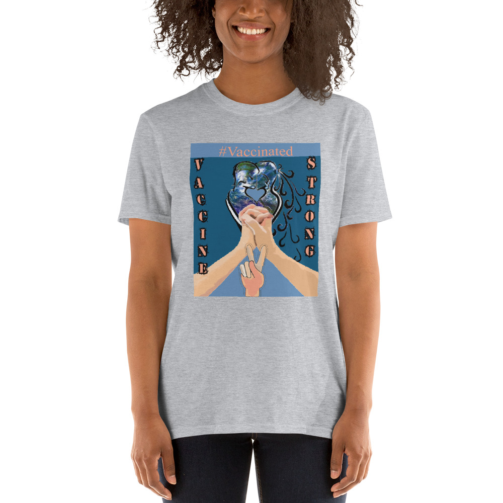 "vaccine strong" Short-Sleeve Unisex T-Shirt - Image 5