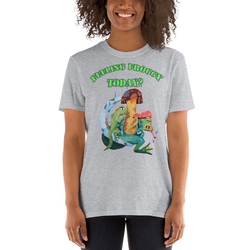 "feeling froggy" Short-Sleeve Unisex T-Shirt - Image 4