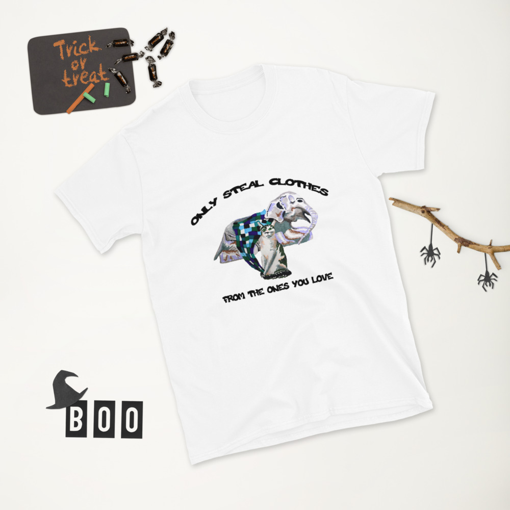 "hoodie thief" Short-Sleeve Unisex T-Shirt - Image 6