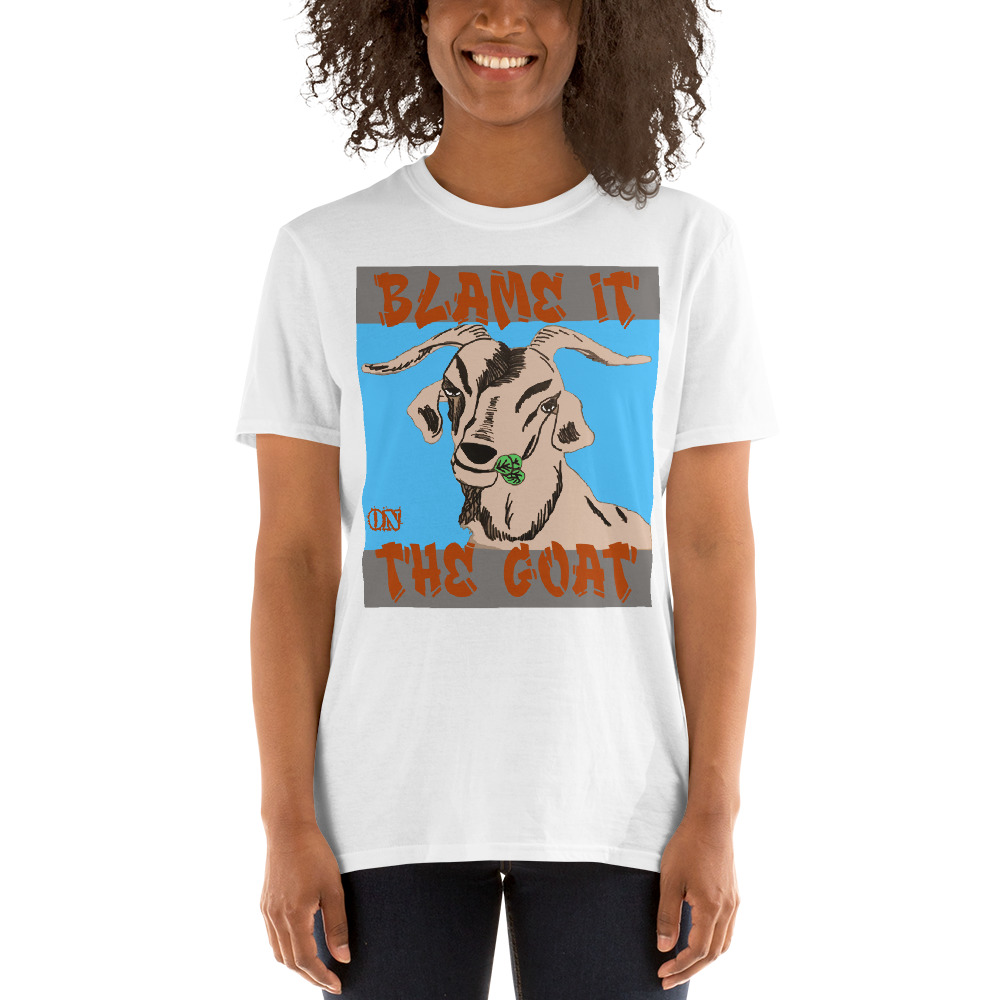 "blame it on the goat" Short-Sleeve Unisex T-Shirt - Image 5