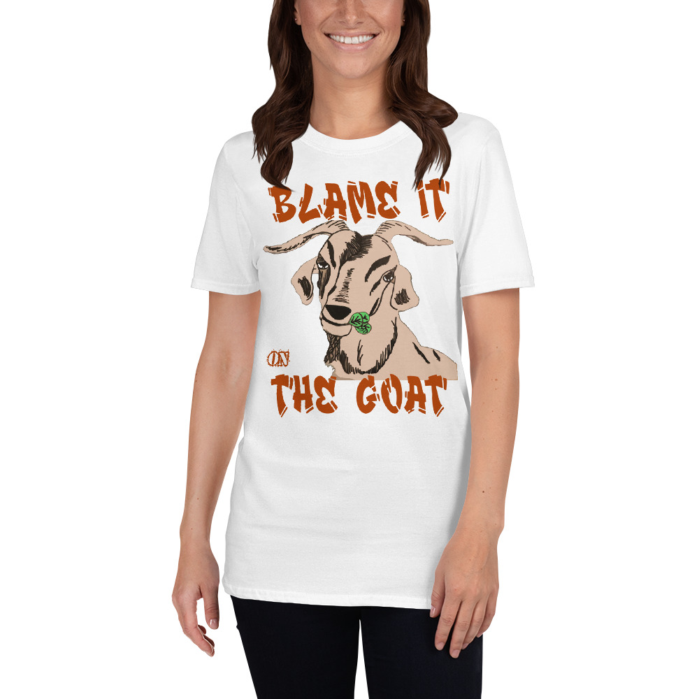 "blame it on the goat" style #2 Short-Sleeve Unisex T-Shirt - Image 5