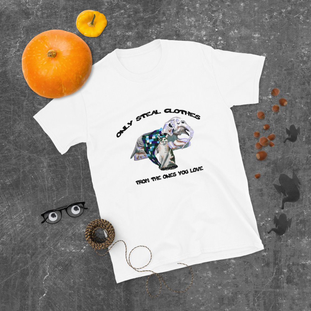 "hoodie thief" Short-Sleeve Unisex T-Shirt - Image 5
