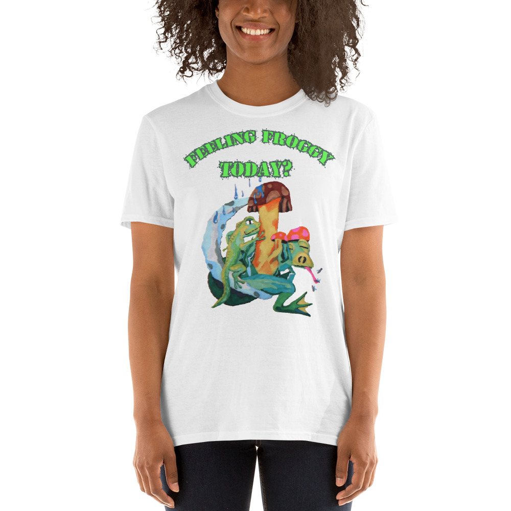 "feeling froggy" Short-Sleeve Unisex T-Shirt - Image 5