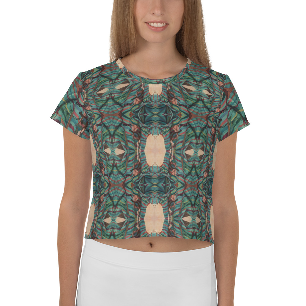 Cloth and Chain All-Over Print Crop Tee
