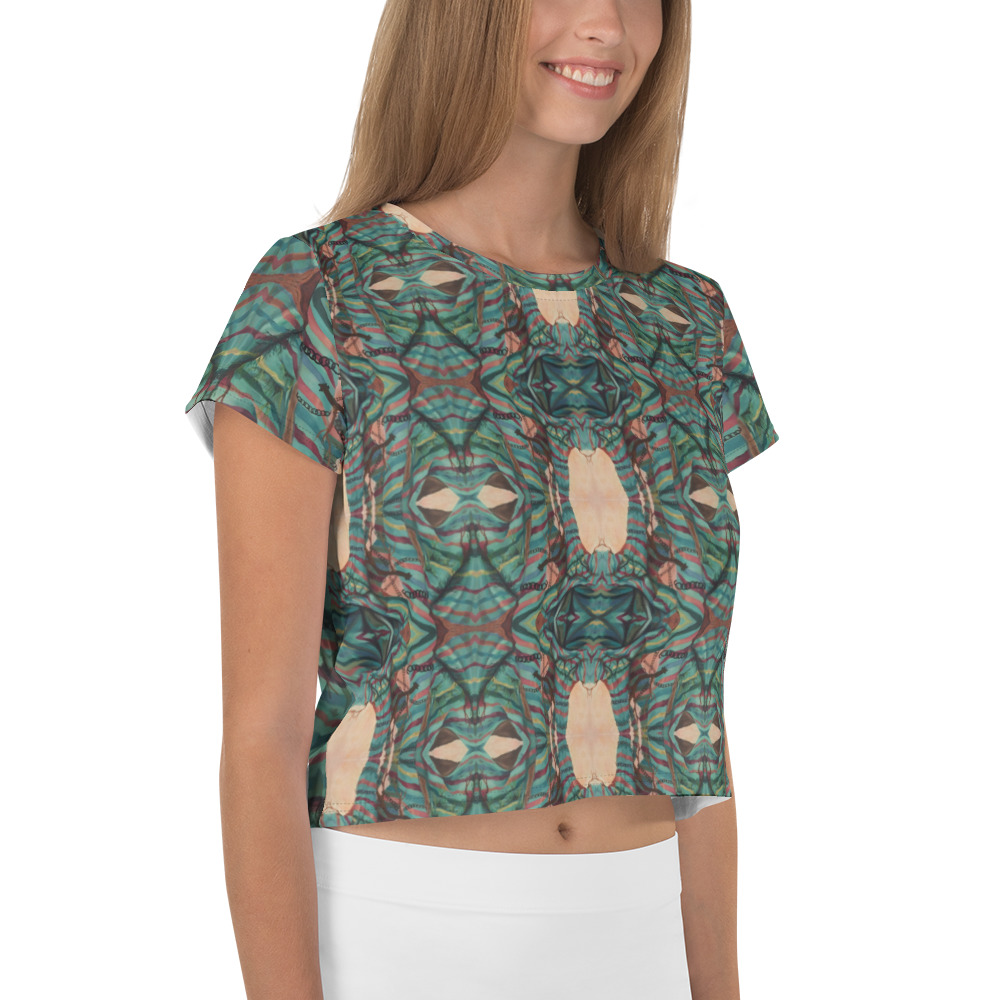 Cloth and Chain All-Over Print Crop Tee - Image 4
