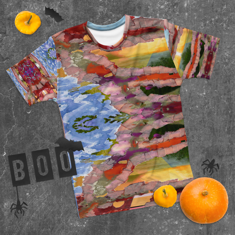 Ripples in Tide all over print T-shirt
