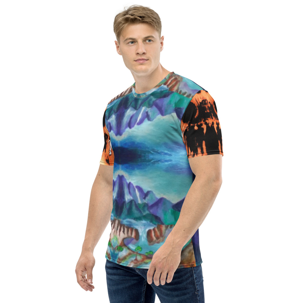 t-shirt-black hole mountain, all over print - Image 3