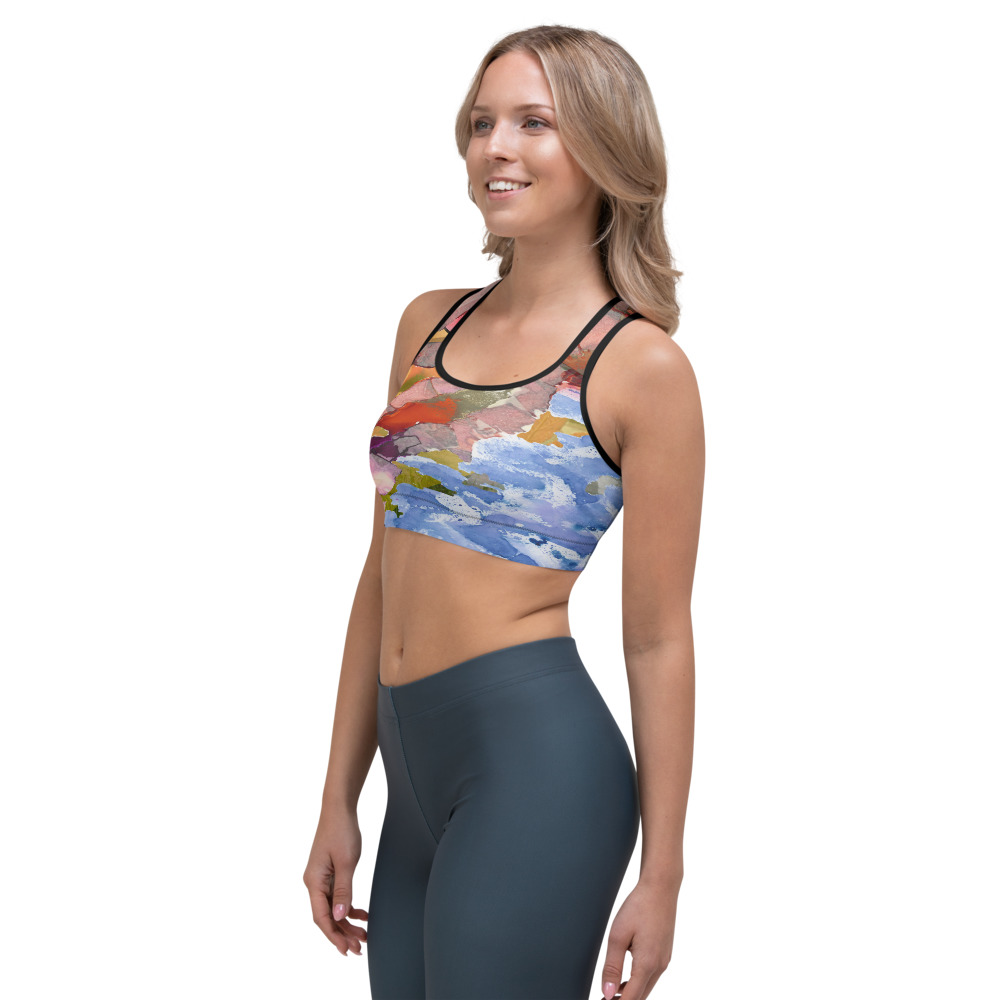 Ripples in Tide Sports bra - Image 2